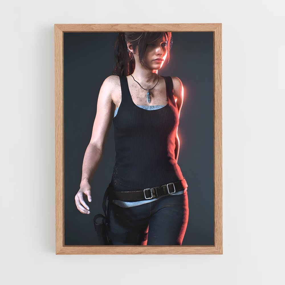 Poster Claire au Tombeau des Ténèbres – affiche Resident Evil (vue 4)